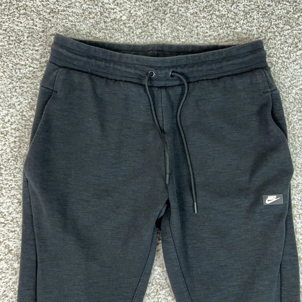 Nike Pants Mens Medium Black French Terry Joggers Sweatpants Gym Athletic Club